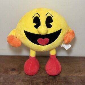 Pac-Man Big Plush Standing Pose Bandai Namco 11" Stuffed Toy Prize Figure
